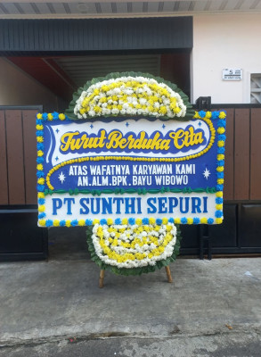 Papan Bunga Duka di Ngropoh